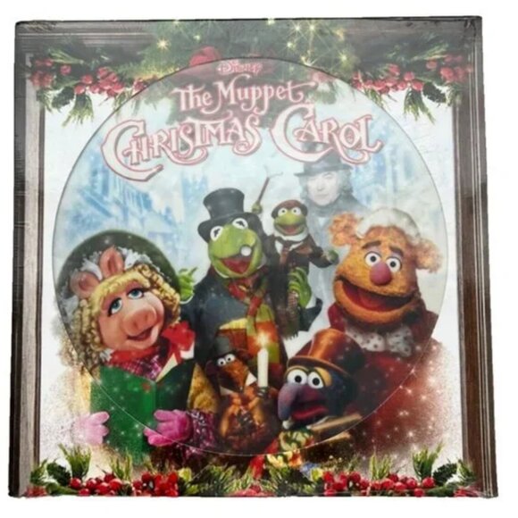 Vintage Jim Henson MUPPET CHRISTMAS CAROL Rare PICTURE DISC RECORD Soundtrack - Picture 1 of 2